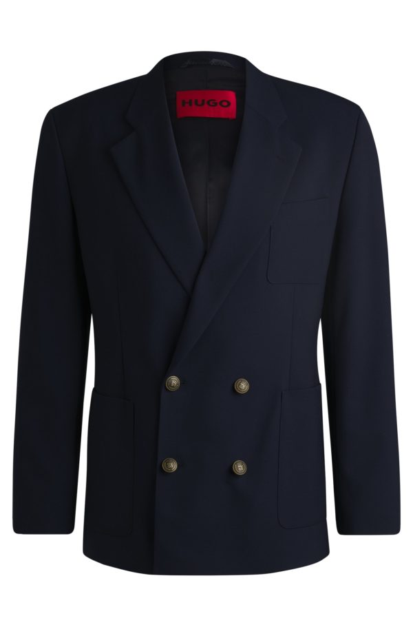 Hugo Boss Veste Modern avec boutons dorés