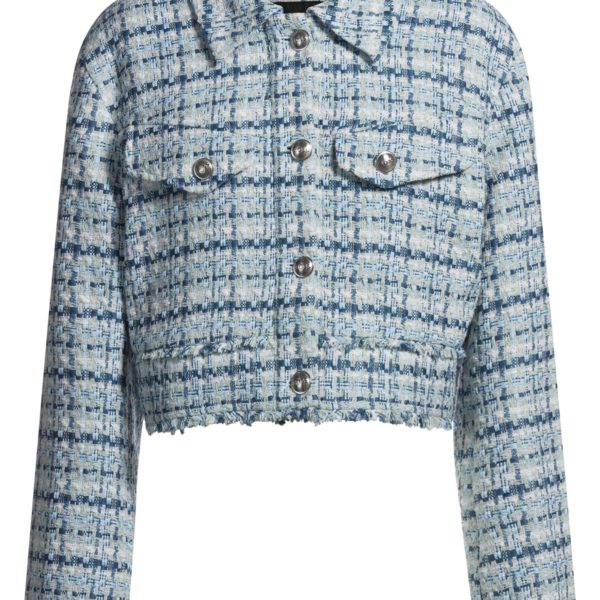 Hugo Boss Veste courte en tweed avec boutons métalliques