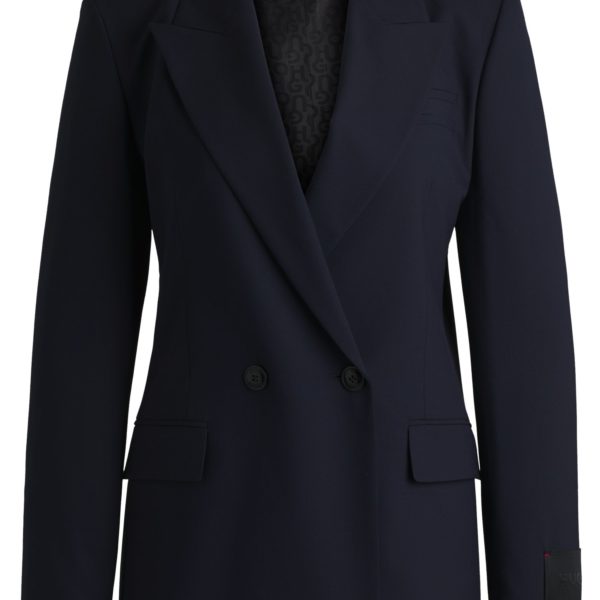 Hugo Boss Veste croisée regular en tissu stretch