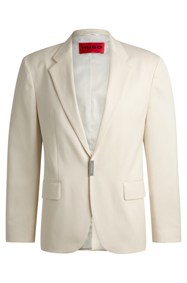 Hugo Boss Veste de costume Slim avec fermeture logotée métallique
