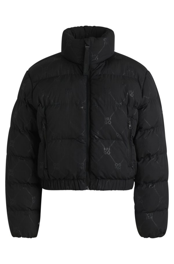 Hugo Boss Veste matelassée Relaxed avec motif à logos revisités