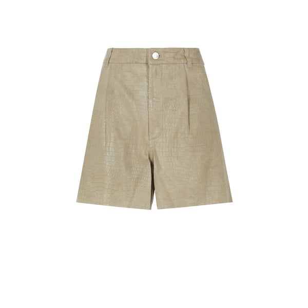 Short Petrali en cuir embossé crocodile - Gestuz