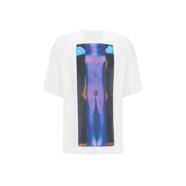 T-shirt à imprimé en coton et lin - Acne Studios