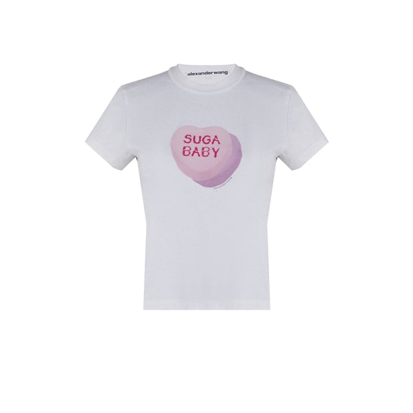 T-shirt en jersey à paillettes - Alexander Wang