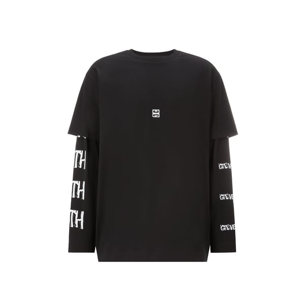 T-shirt oversize à manches longues en coton - Givenchy