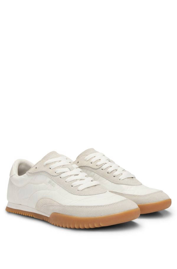 Hugo Boss Baskets basses avec finitions en cuir suédé