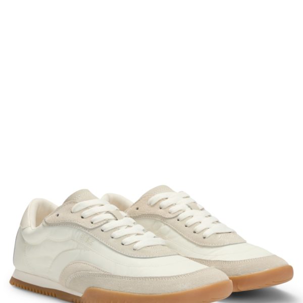 Hugo Boss Baskets basses en cuir suédé et tissu