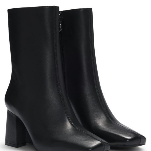 Hugo Boss Bottines en cuir avec talon bloc