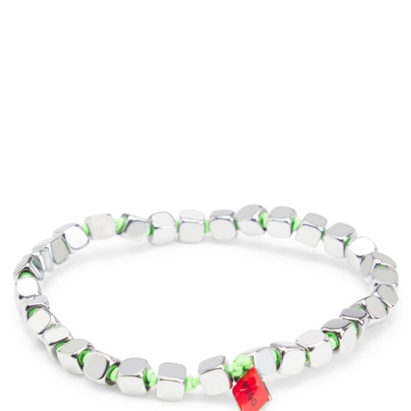 Hugo Boss Bracelet élastique avec cubes en acier