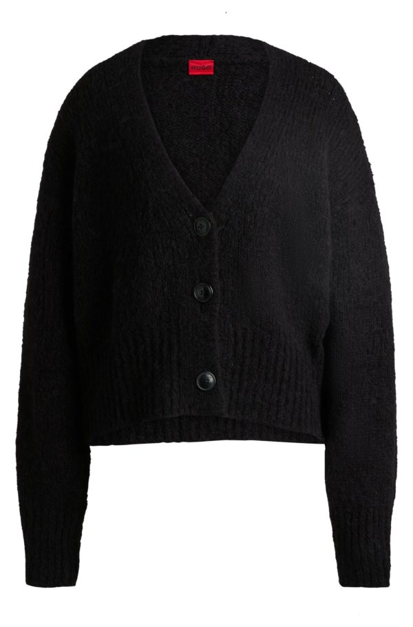 Hugo Boss Cardigan Oversize à encolure en V et longueur raccourcie