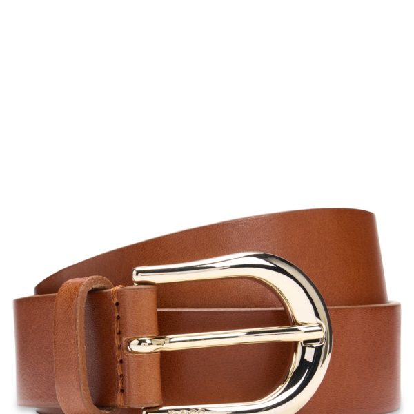 Ceinture en cuir italien avec boucle arrondie – Hugo Boss