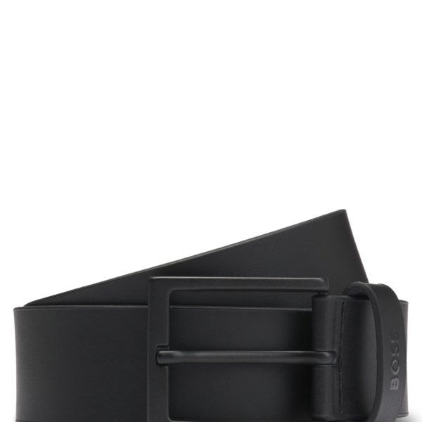 Hugo Boss Ceinture en cuir italien avec boucle noire