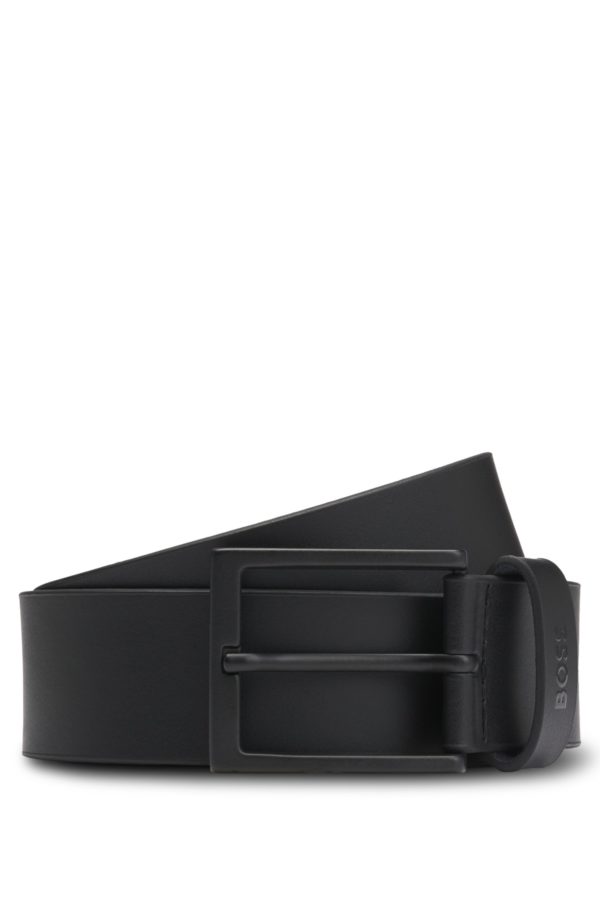 Hugo Boss Ceinture en cuir italien avec boucle noire