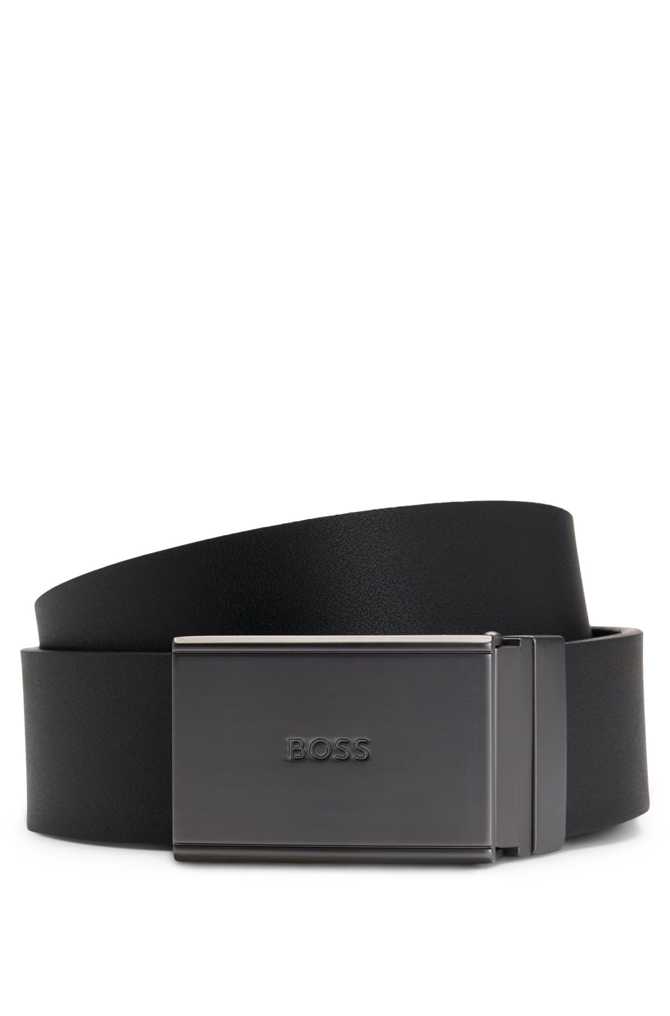 Hugo Boss Ceinture réversible en cuir italien avec boucle à ardillon et boucle plate