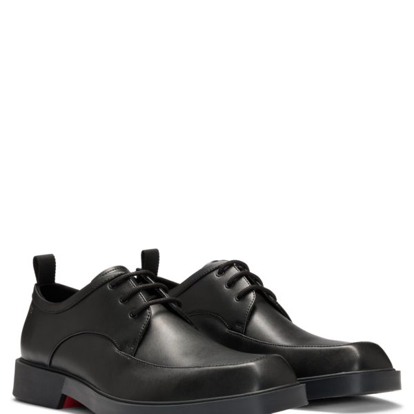 Chaussures derby en cuir à bout carré – Hugo Boss