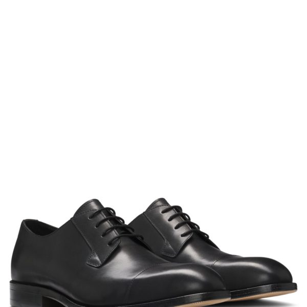 Hugo Boss Chaussures derby en cuir à bout droit