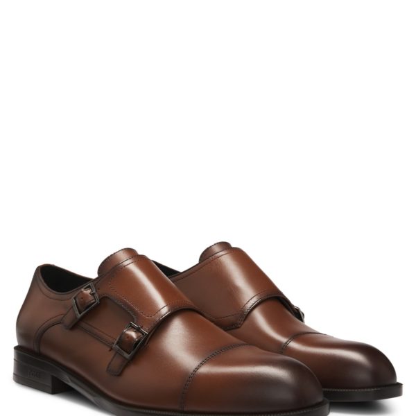 Hugo Boss Chaussures en cuir à double bride