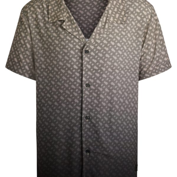 Chemise Regular à imprimé monogramme en dégradé – Hugo Boss