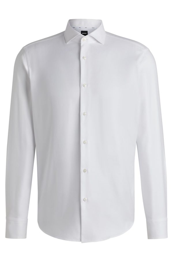 Hugo Boss Chemise Regular en coton structuré