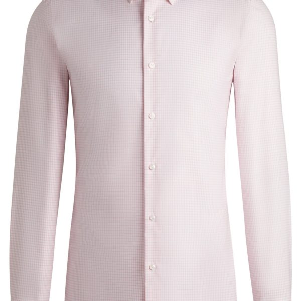 Hugo Boss Chemise Slim en coton Oxford antibactérien à motif
