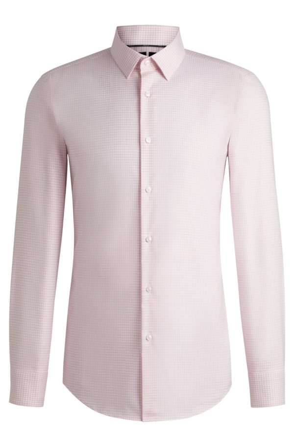 Hugo Boss Chemise Slim en coton Oxford antibactérien à motif