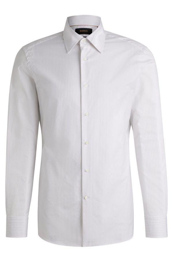 Hugo Boss Chemise Slim en coton à rayures