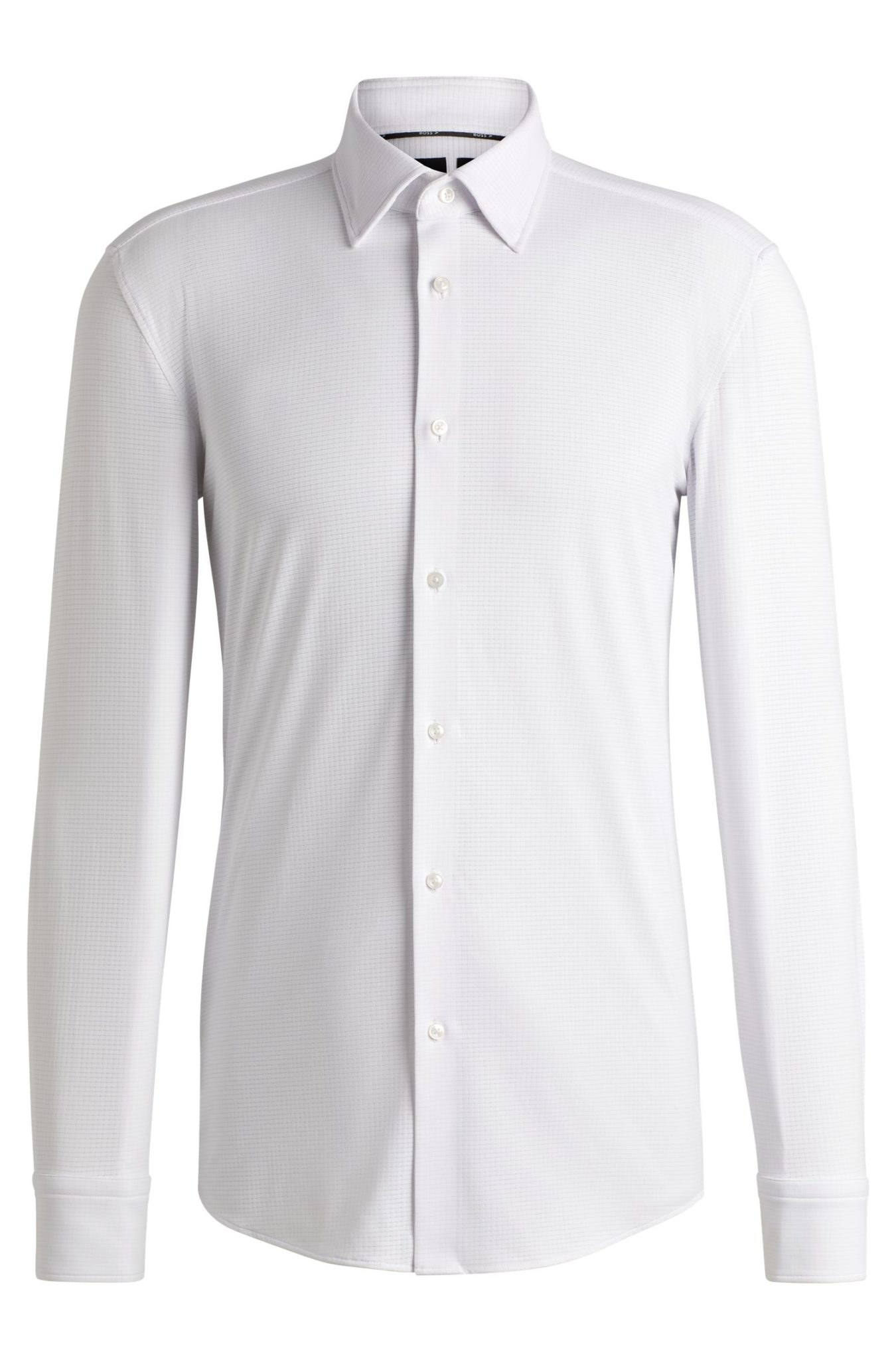 Hugo Boss Chemise Slim en jersey stretch texturé performant