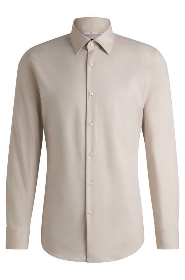 Hugo Boss Chemise Slim en twill de coton stretch facile à repasser