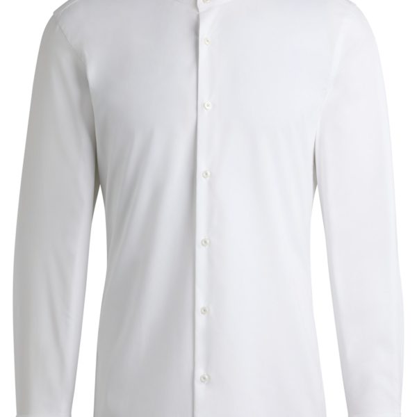 Hugo Boss Chemise slim en popeline de coton stretch facile à repasser
