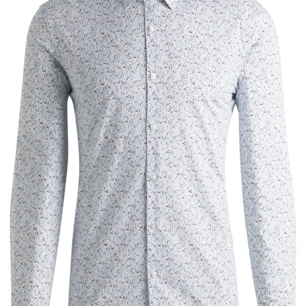 Hugo Boss Chemise slim fit en popeline de coton imprimée