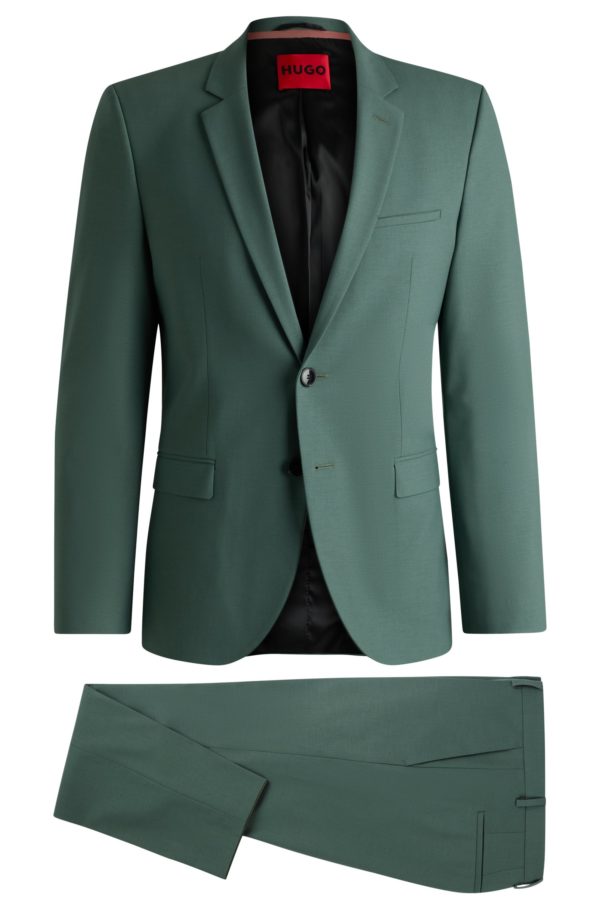 Hugo Boss Costume Extra Slim en laine stretch mélangée