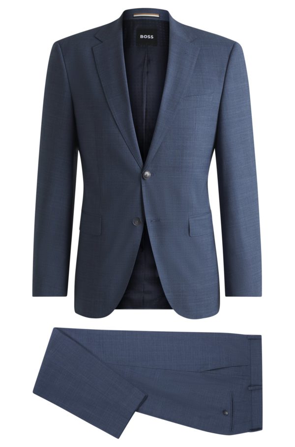 Hugo Boss Costume Regular en tissu stretch à motif