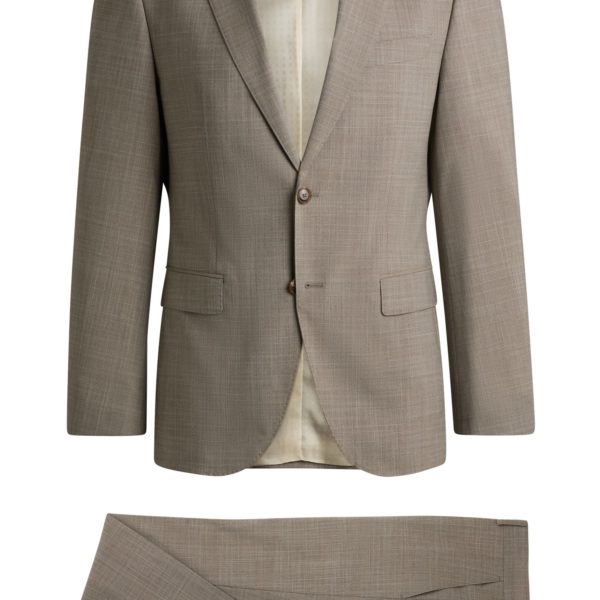 Costume Regular en tissu stretch à motif – Hugo Boss