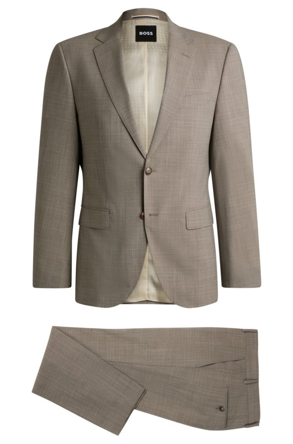 Hugo Boss Costume Regular en tissu stretch à motif