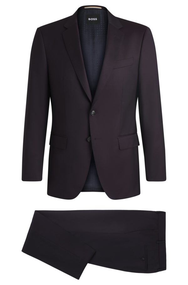 Hugo Boss Costume Slim Fit en sergé de laine vierge performant