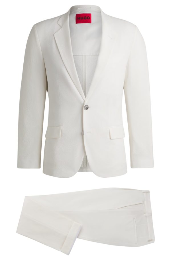 Hugo Boss Costume Slim en seersucker