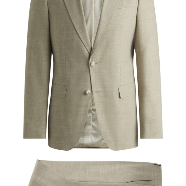 Costume Slim en tissu stretch à micro motif – Hugo Boss