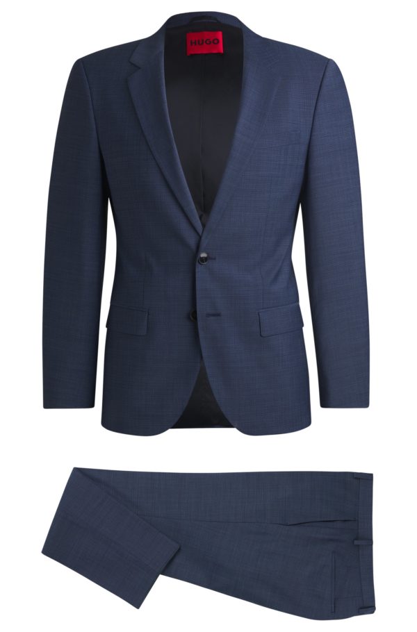 Hugo Boss Costume Slim en tissu stretch performant structuré