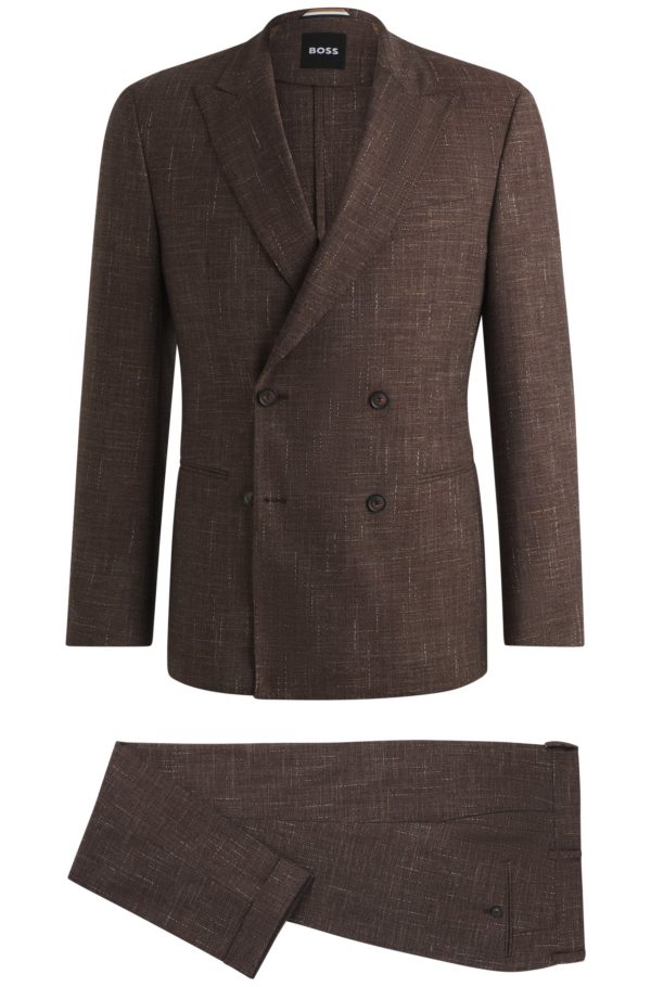 Hugo Boss Costume deux pièces en tweed à motif