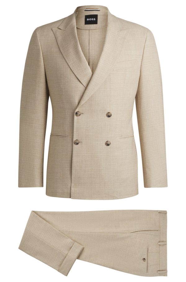 Hugo Boss Costume deux pièces en tweed à motif