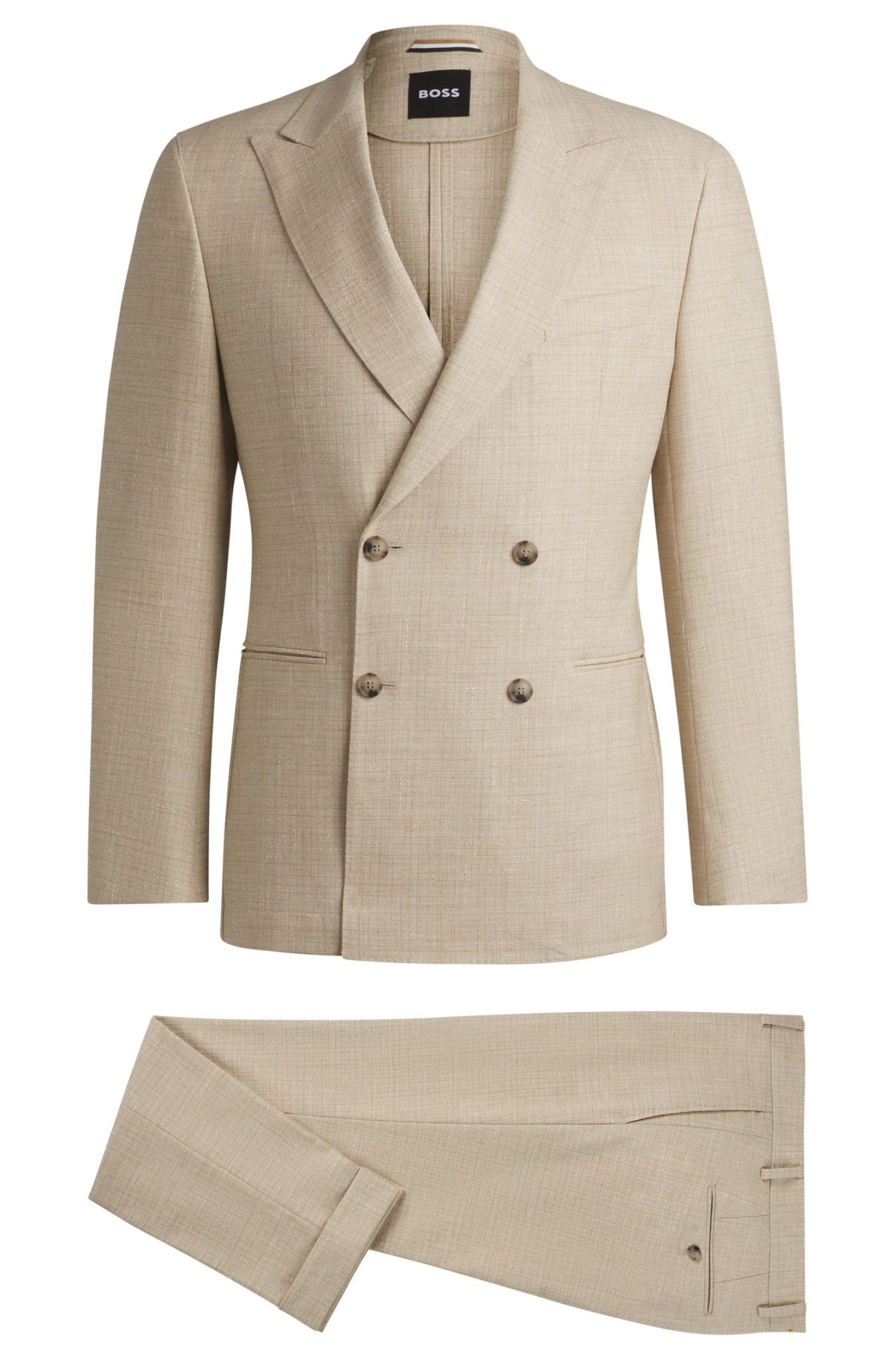 Hugo Boss Costume deux pièces en tweed à motif