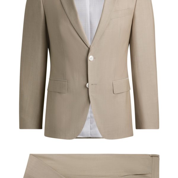 Costume slim en laine mélangée – Hugo Boss