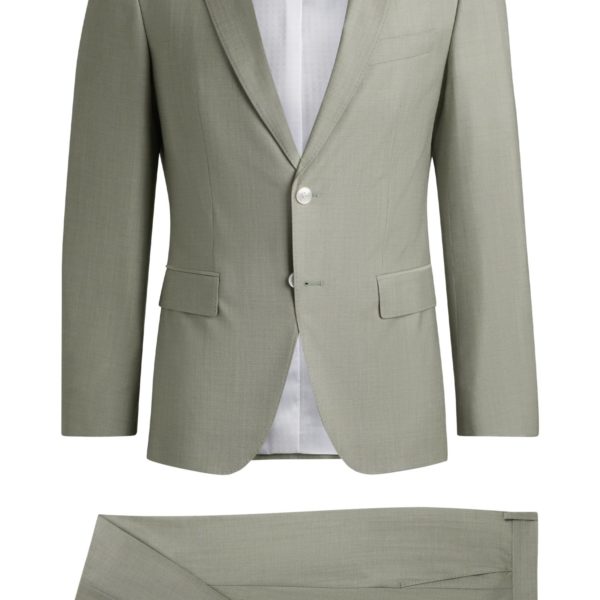 Costume slim en laine mélangée – Hugo Boss