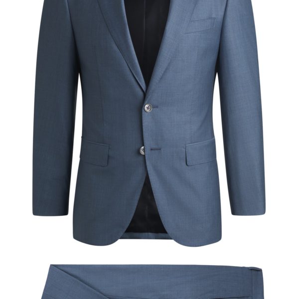 Costume slim en laine vierge et soie – Hugo Boss
