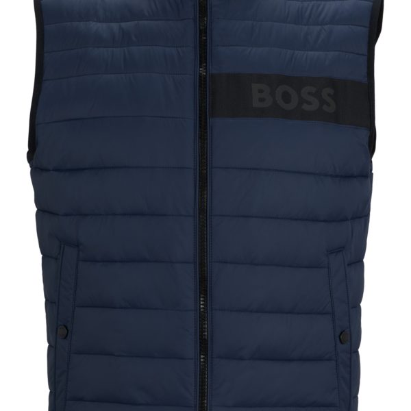 Doudoune sans manches déperlante avec ruban logo en 3D – Hugo Boss