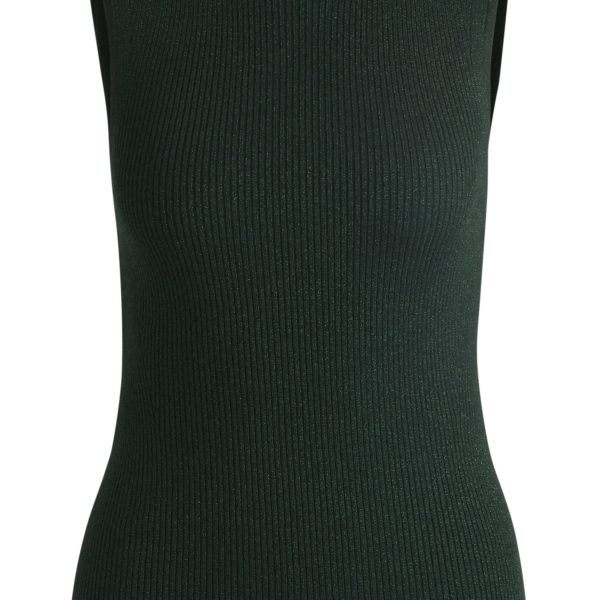 Hugo Boss Haut côtelé sans manches à effet brillant
