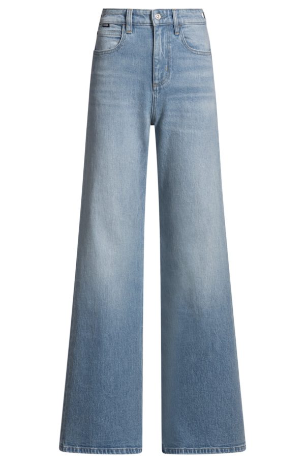 Hugo Boss Jean Flared en denim stretch bleu confortable