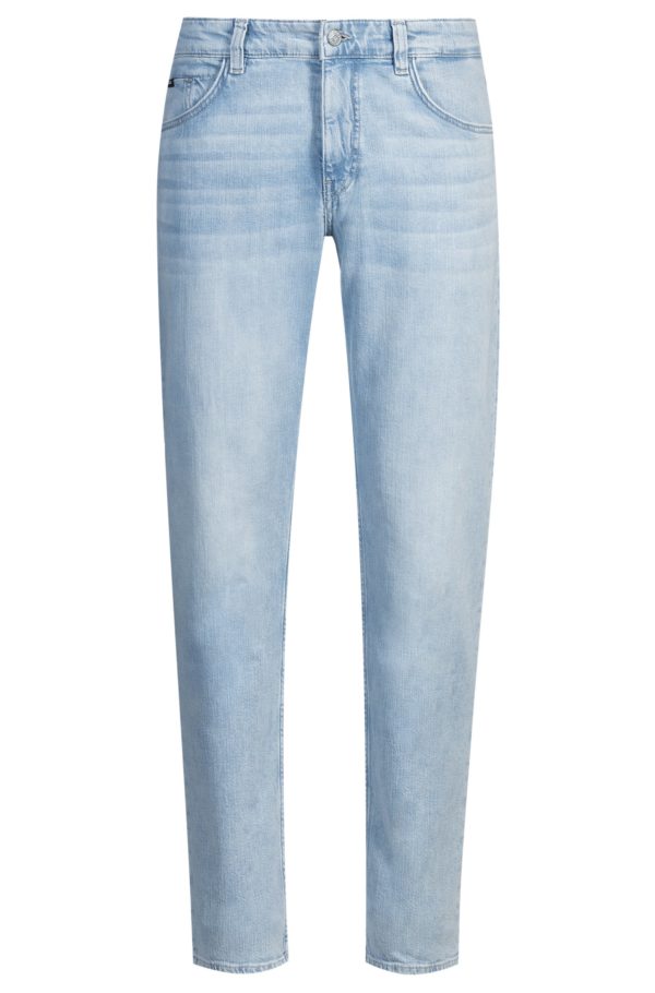 Hugo Boss Jean regular Maine bleu en denim stretch mécanique
