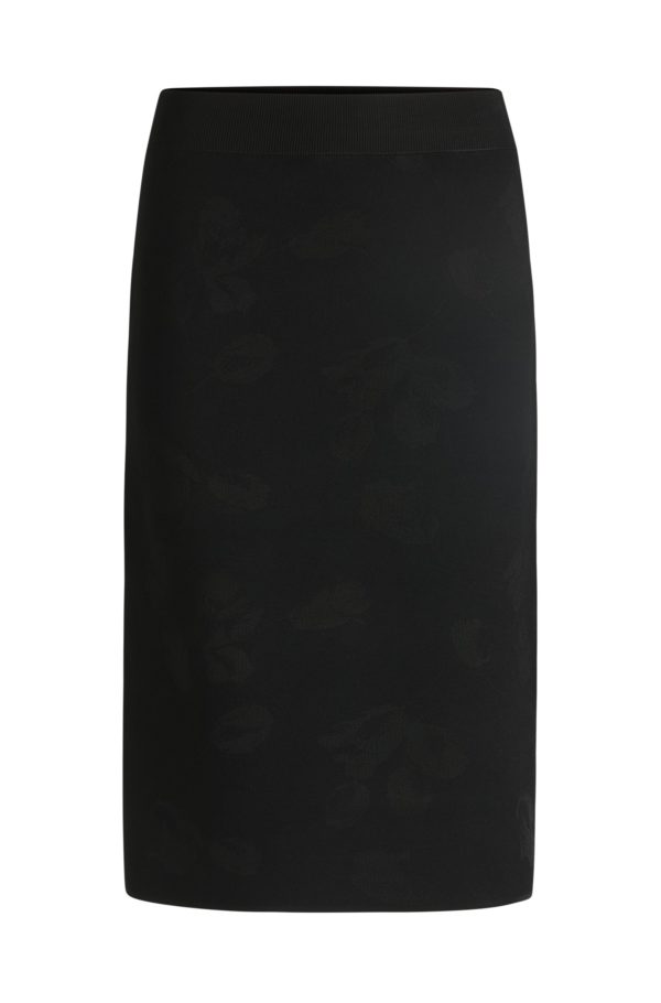 Hugo Boss Jupe tube en maille jacquard