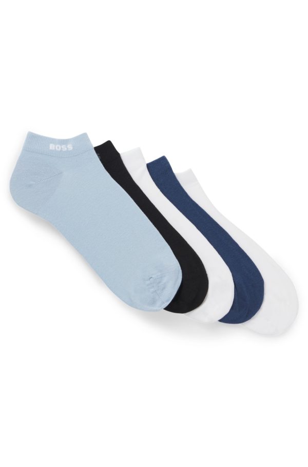 Hugo Boss Lot de cinq paires de chaussettes hauteur cheville
